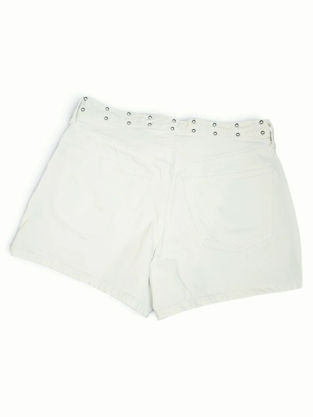 Universal Thread White Studded Denim 90s Baggy Shorts Size 4